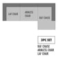 Elyza Linen 3-Piece Sectional with Chaise