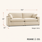 Siena 2-Piece Linen Modular Loveseat