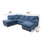 Ashton Double Chaise U-Shaped Sectional Sofa