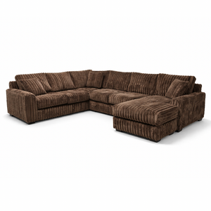 Monroe Fluffy U-Shape Sectional - Upgraded Seats