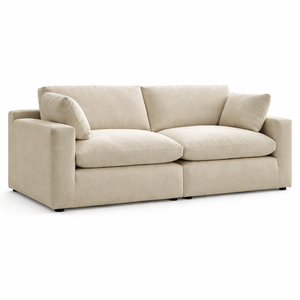 Elyza Linen Modular Loveseat