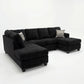 Ashton Double Chaise U-Shaped Sectional Sofa