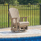 Hyland wave Outdoor Swivel Glider Chair