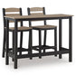 Shoreline Beach Outdoor Counter Table and 2 Barstools