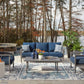 Gali Outdoor Sofa/Chairs/Table Set (Set of 4)