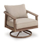 Harmony Headlands Outdoor Swivel Lounge with Cushion