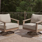 Harmony Headlands Outdoor Swivel Lounge with Cushion
