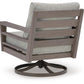 Hillside Barn Outdoor Swivel Lounge with Cushion