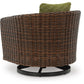 Horizon Hall Outdoor Swivel Lounge Chair with Cushion