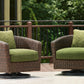 Horizon Hall Outdoor Swivel Lounge Chair with Cushion