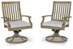 Rainier Ranch Outdoor Swivel Chair with Cushion (Set of 2) image