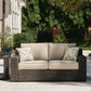 Coastline Bay Outdoor Loveseat with Cushion