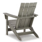 Visola Outdoor Adirondack Chair Set with End Table