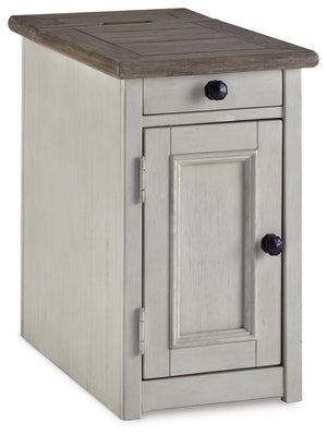 Bolanburg Chairside End Table with USB Ports & Outlets