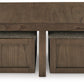 Boardernest Coffee Table with 4 Stools
