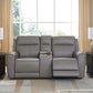 5Z-Comfort Power Reclining Loveseat with Console