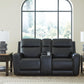 5Z-Comfort Power Reclining Loveseat with Console