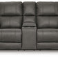 Bleckley Power Reclining Loveseat with Console