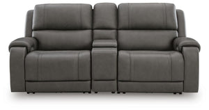 5Z - Pittson Power Reclining Sectional Loveseat with Console