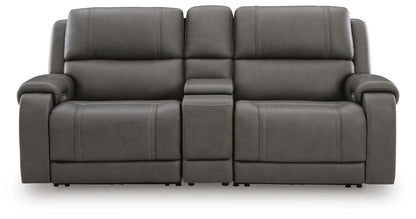 5Z - Pittson Power Reclining Sectional Loveseat with Console