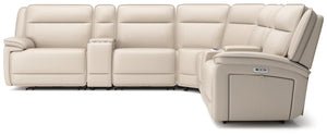 Double Deal Reclining Sectional with 2 Consoles