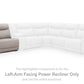 Gravier Power Reclining Sectional with Storage Console
