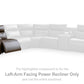 ModZ Power Reclining Sectional Loveseat with Audio Console