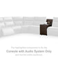 ModZ Power Reclining Sectional Loveseat with Audio Console