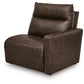 ModZ Power Reclining Sectional Loveseat with Audio Console