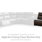 ModZ Power Reclining Sectional with Audio Console