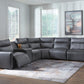 ModZ Power Reclining Sectional with Audio Console