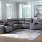 ModZ Power Reclining Sectional with Audio Consoles