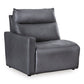 ModZ Power Reclining Sectional Loveseat with Audio Console
