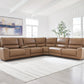 DeepWakes Reclining Sectional with Storage Console