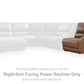 DeepWakes Power Reclining Sectional with Chaise