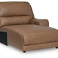 DeepWakes Power Reclining Sectional with Chaise
