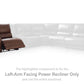 DeepWakes Reclining Sectional with Storage Console