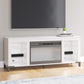 Brollevi 60" TV Stand with Electric Fireplace
