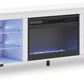 Brollevi 60" TV Stand with Electric Fireplace