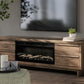 Zadilyn 72" TV Stand with Electric Fireplace