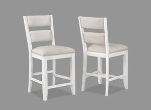 Wendy White Counter Height Chair