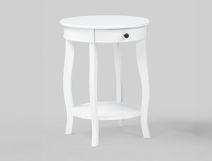 Jacie Chairside Table White