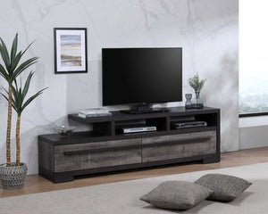 Remington TV Stand Gray/ebony