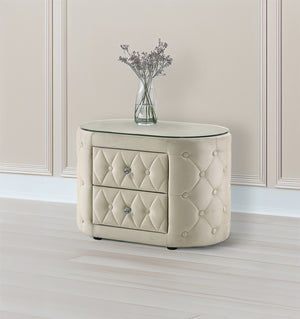 Voltare Nightstand Ivory