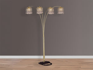 Rain Drop Arc Lamp 84 H Gold