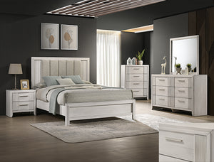 Carlton Night Stand White Mist