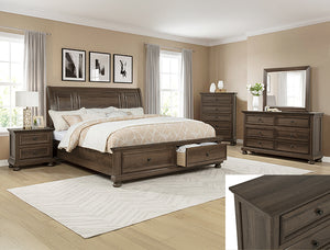 Claribelle Night Stand-Brown