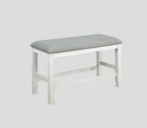 Fulton Counter Height Bench White