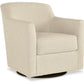 Bradney Leather Swivel Accent Chair