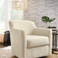 Bradney Leather Swivel Accent Chair
